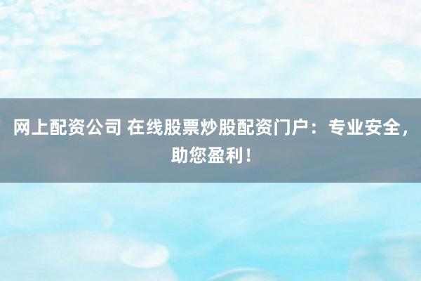 网上配资公司 在线股票炒股配资门户：专业安全，助您盈利！